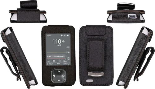 Vista 10 de Funda Premium (con clip para cinturón/cordón) para Dexcom G7 (negro)