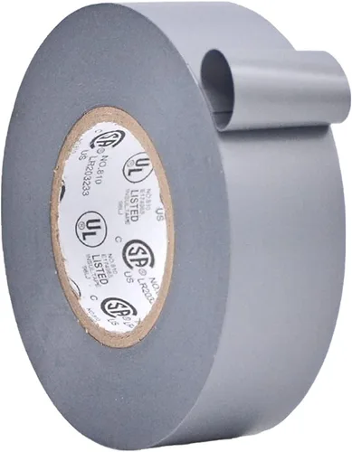Vista 90 de WOD ETC766 - Cinta eléctrica negra de grado profesional para uso general, núcleo listado UL/CSA. Cinta adhesiva de goma de vinilo: 1 pulgada x 66