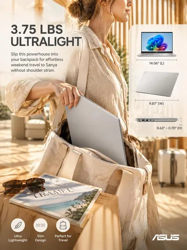 Vista 8 de ASUS Vivobook - Laptop táctil de 16 pulgadas AMD Ryzen AI 9 465 32GB DDR5