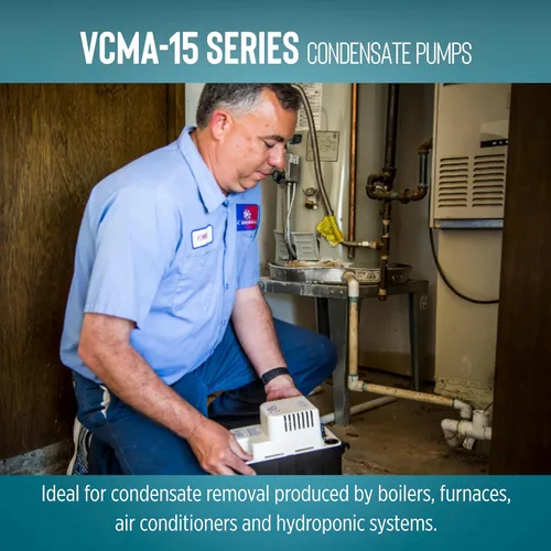 Vista 7 de Bomba extraíble Little Giant 15ULS 554405, de condensación automática y con series VCMA., VCMA-15ULS, 115 volts