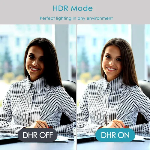 Vista 5 de Angetube Cámara web 4K AI: cámara web con seguimiento de IA micrófonos con cancelación de ruido dual AI - habilitado para HDR, USB 3.0, control