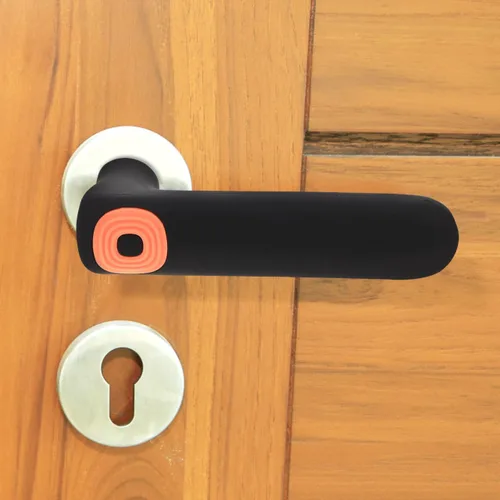 Vista 3 de COHEALI Funda protectora de silicona anticolisión para manija de puerta interior, protector suave para evitar lesiones y daños en la pared, 5.51 x