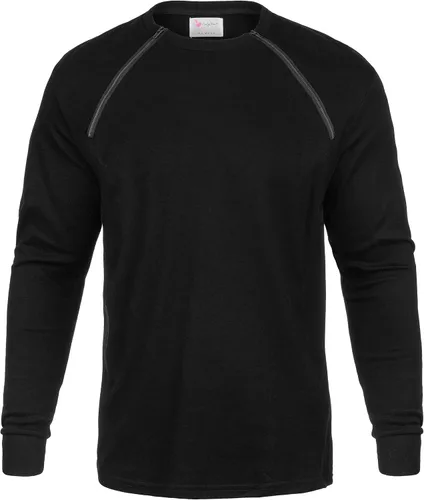 Vista 3 de ComfyChemoCHEMOWEAR - Camisa de manga larga con cremallera para hombre