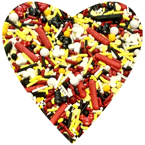 Vista 8 de COOL MOM SPRINKLES Gránulos de Mickey Mouse (4 onzas) – Gránulos temáticos para decorar pasteles de cumpleaños, cupcakes, galletas y postres