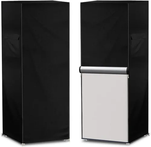 Vista 11 de Funda para refrigerador para exteriores, 600D, resistente, 100% impermeable, cubierta vertical para congelador, fundas exteriores para refrigerador.