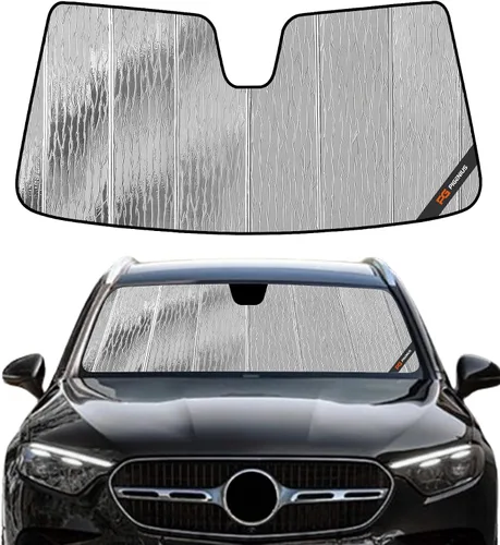 Vista 20 de Parasol para parabrisas Pigenius para Mercedes-Benz GLA 2015-2020 Protección para ventana delantera - Salvaguardia Gris