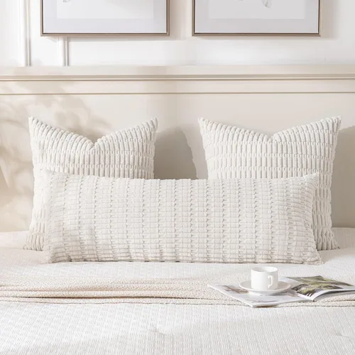 Vista 90 de Fancy Homi Paquete de 2 fundas de almohada decorativas color verde azulado de 18 x 18 pulgadas para sala de estar, sofá, cama, sofá, rústico