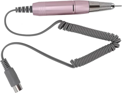 Vista 4 de Mango eléctrico para taladro de uñas, pieza de repuesto para taladro de uñas, ajustable de 0-3000 rpm, mango de máquina de metal, taladro de uñas