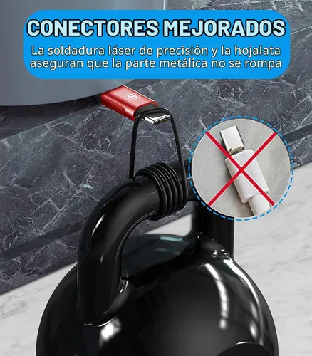 Vista 6 de sweguard Cable USB tipo C de 3.1 A de carga rápida [2 unidades, 3.3 pies + 3.3 pies], cargador USB-A a USB-C, cable trenzado de nailon para Samsung