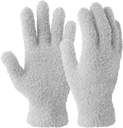 Vista 13 de Guantes de microfibra para quitar polvo de plantas de Evridwear reutilizables, guante de limpieza de hojas para plantas de interior, persianas