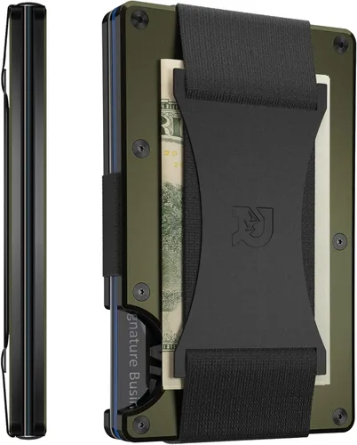 Ridge – Cartera minimalista delgada para hombres, carteras de bolsillo frontal para hombres, billetera RFID para hombres, con tarjetero
