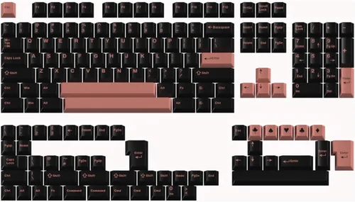 Vista 22 de Fogruaden Juego de teclas PBT, teclas personalizadas de perfil cereza para teclas de teclado mecánico (9009)