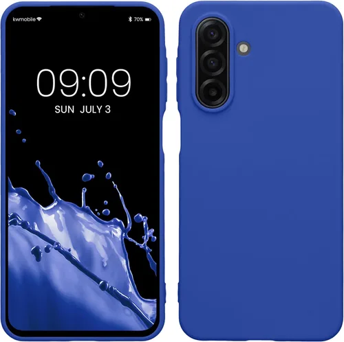 Vista 97 de kwmobile Funda compatible con Samsung Galaxy A12 - Funda protectora de silicona TPU suave y delgada - Verde oscuro mate