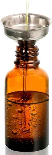 Vista 8 de 12 botellas con cuentagotas ámbar de 1 onza con 3 embudos de acero inoxidable y 1 cuentagotas de vidrio largo, botellas de vidrio de 1.0 fl oz