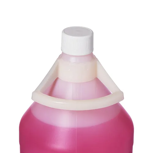 Vista 2 de Solución tampón pH 4, rojo codificado por color, solución de calibración de pH, 3.8 litros, 1 galón, estándar de referencia rastreable NIST