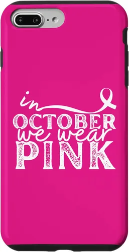 Vista 12 de iPhone 16 In October We Wear Pink Breast Cancer Awareness Graphic Case