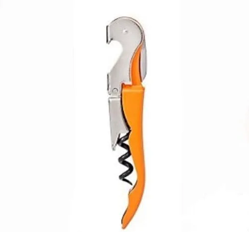 Sacacorchos naranja doble bisagra servidor/camareros llave de vino #CH004-ORG