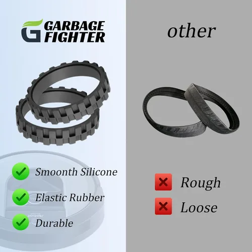 Vista 5 de Garbage fighter Neumáticos para series 500, 600, 700, 800 y 900, e5, e6, i7, antideslizantes, gran adherencia y fácil montaje, repuesto de ruedas