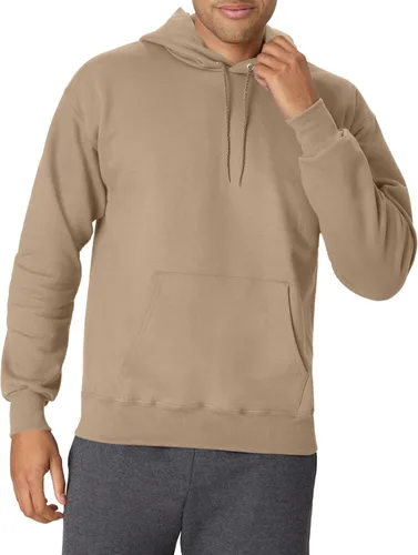Vista 6 de Hanes Sudadera con capucha de forro polar pesado para hombre, sudadera de algodón para hombre Negro