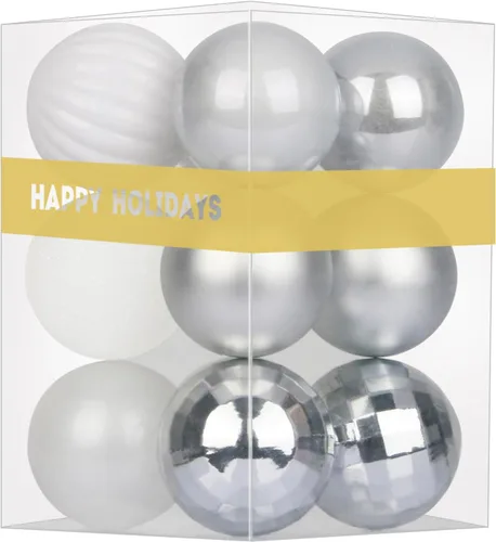 Vista 144 de Bolas pequeñas de Navidad doradas de 1.6 pulgadas, adornos de decoración para árbol de Navidad, bolas colgantes inastillables para decoraciones