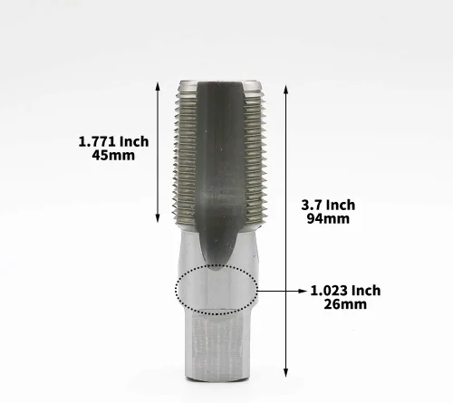 Vista 5 de 1 "-11-1/2 Npt Tapón de rosca de tubo cónico de alta velocidad de rosca de tubería de acero