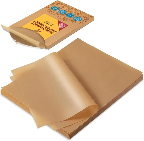 Katbite 265 hojas de papel pergamino de 10 x 15 pulgadas, papel de hornear sin blanquear resistente, precortado y a prueba de aceite, perfecto para
