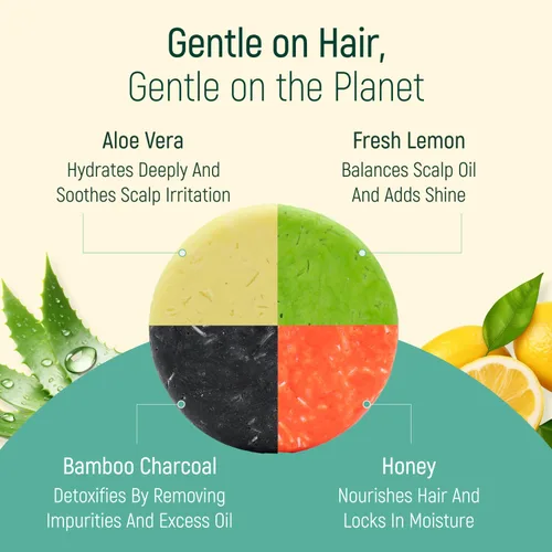 Vista 4 de Barra de champú de agua de proteína de arroz sólido con jabón para el cabello con efecto acondicionador - Barras de champú para cabello con todos