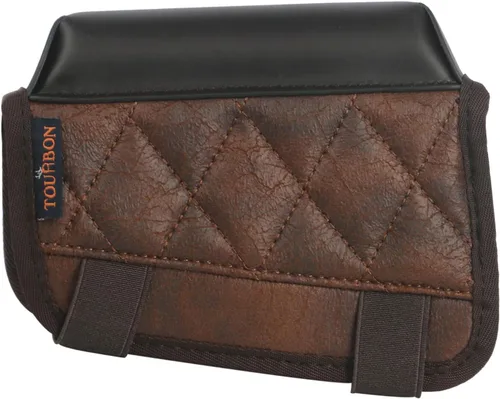 Vista 4 de TOURBON Almohadilla de descanso para mejillas con soporte de carcasa de rifle .22, cubierta táctica para armas, bolsa de transporte de municiones