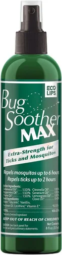 Vista 9 de Bug Soother MAX Spray repelente de garrapatas y mosquitos natural – Protección contra insectos extra fuerte para exteriores, fórmula a base