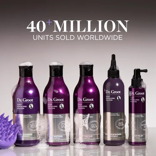 Vista 7 de Dr. Groot Champú de arcilla purificadora, cuidado coreano del cabello para cuero cabelludo graso, biotina, aceite de romero y ácido salicílico