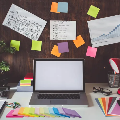 Vista 5 de (12 blocs) notas adhesivas de 3 x 3 pulgadas, almohadillas autoadhesivas de colores brillantes, fáciles de publicar para el hogar, oficina, cuaderno