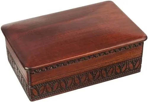 Vista 5 de JOYERÍA CAJA DE MADERA Hecho A Mano De Linden Recuerdo, Hecho En Polonia