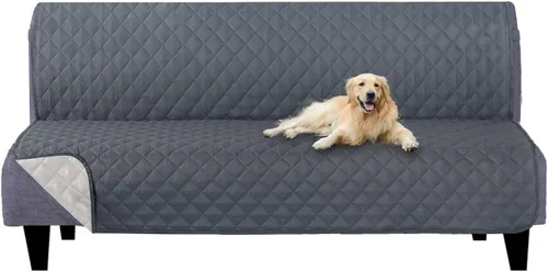 Vista 147 de U-NICE HOME - Fundas para sillas reclinables, reversibles, con correas elásticas, resistentes al agua, con acolchado de diamante, para proteger