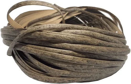 Vista 2 de Kit de material de reparación de ratán de color de grano de madera (mimbre + herramientas de tejer) adecuado para mesas y sillas, muebles de terraza