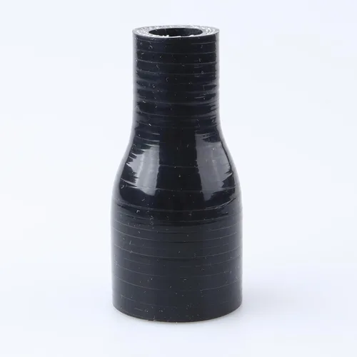 Vista 23 de AC PERFORMANCE ID de 1" a 1/2" (25mm a 13mm) Manguera de silicona recta reductora de 3 capas reforzada negra, 3" de longitud