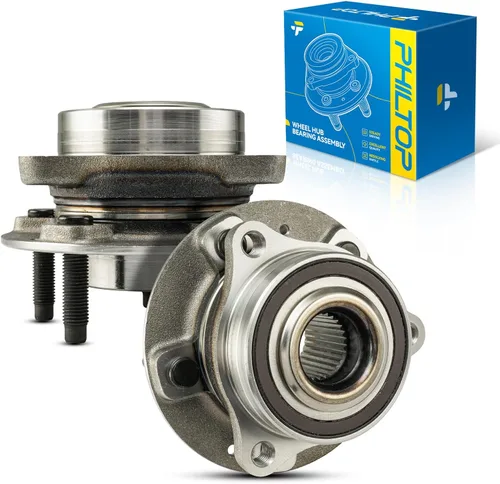 Vista 29 de PHILTOP Conjunto de cojinete de rueda y cubo trasero 512012, 5 orejetas para Golf 1999-2005, Beetle 1998-2010, TT Quattro 2000-2006, TT 2000-2006