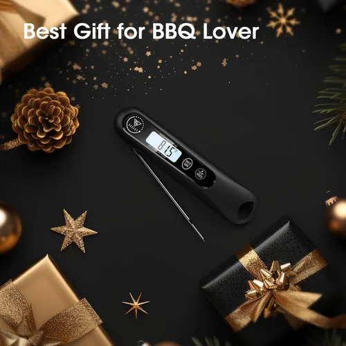 Vista 7 de DOQAUS Termómetro digital de carne, termómetro de lectura instantánea para alimentos, sonda de cocina con retroiluminación, sonda de temperatura