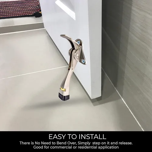 Vista 24 de HOME&I Easy Pedal Kick Down Door Stop Stopper Easy Step Door Kick Doorstop,Premium Quality,Height-Adjustable Rubber Foot,4 Inch