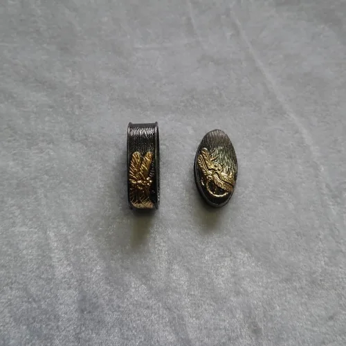 Vista 27 de Espada samurái japonesa KOSHIRAE – Aleación de Fuchi Kashira 01-44