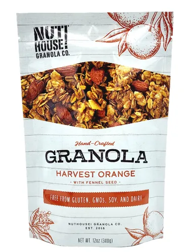 Vista 15 de NutHouse! Granola Company - Granola premium de manzana y arándano Certificada sin gluten, sin OMG, Kosher Vegana, sin soja Bolsa de 12 onzas