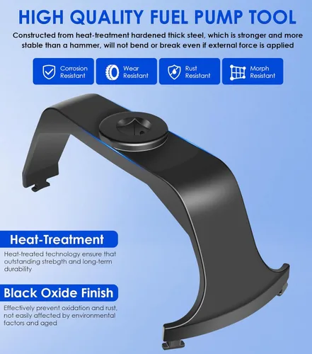 Vista 8 de Herramienta de anillo de bloqueo de tanque de combustible, remitentes de bomba de combustible, herramienta de instalación para Chrsyler Dodge Ford