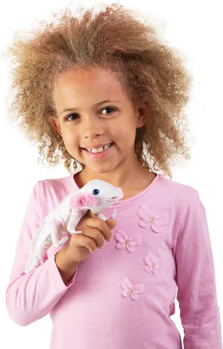 Vista 2 de Folkmanis Axolotl de 36 meses a 999 meses, Blanco, Rosa