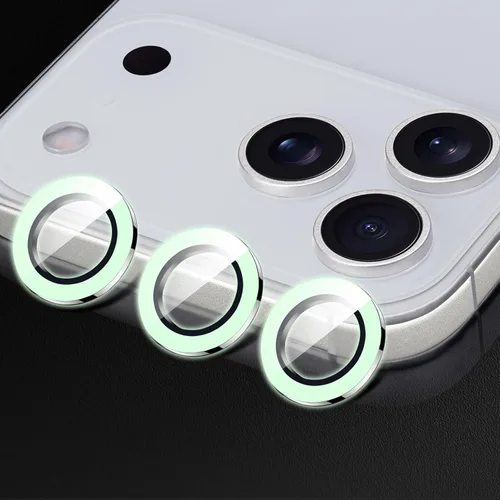 Vista 67 de Omorro Compatible con iPhone 11 Pro/11Pro Max/12 Pro Luminous Camera Lens Protector Ultra Thin Película de vidrio templado Protector de pantalla