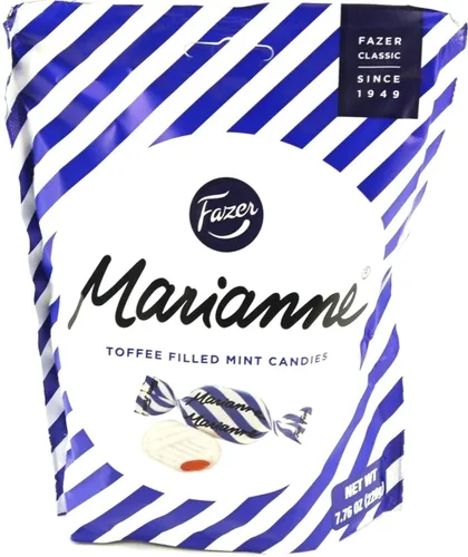 Fazer Marianne Caramelo de menta relleno de caramelo 7.76 onzas (7.76 oz) Bolsa