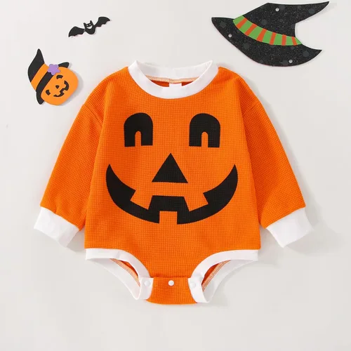 Vista 2 de Saliuentm Sudadera de cuello redondo para bebé niña y niño, de manga larga, suéter de punto gofre de gran tamaño, ropa