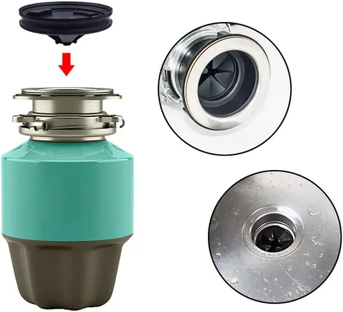 Vista 5 de DGQ Protectores contra salpicaduras para eliminación de basura de 3-1/2 pulgadas, junta de montaje de repuesto para triturador de desechos