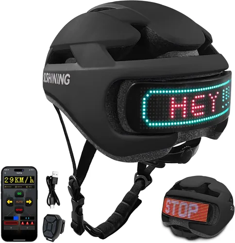 Smart Bike Helmet with Light Bicycle Helmets for Adult Teens for Mountain & Road Cycling Electric Scooter Skateboard Skating