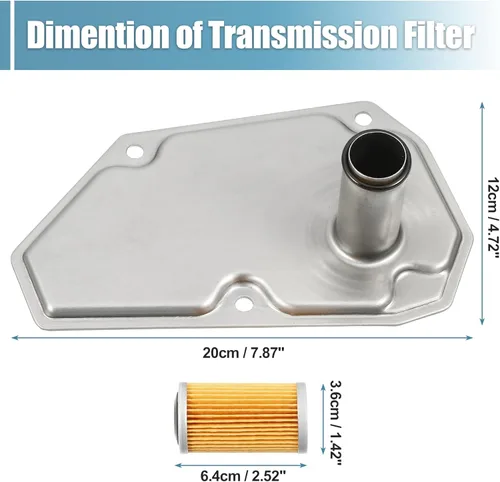 Vista 5 de uxcell 1 juego de filtro de transmisión cárter de aceite para NISSAN SENTRA VERSA 2012-2019 No.3172850X0A