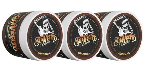 Vista 11 de Suavecito Pomade Spring Edition Original Hold For Men 4 oz, 1 paquete – Gel para el cabello sin escamas de brillo medio – Fácil de lavar – Se