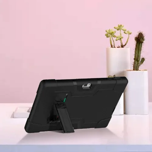 Vista 4 de Funda híbrida para tablet HAOVM S30 / Vankyo S30 para tableta, compatible con niños, funda Vankyo s30, a prueba de golpes, parte trasera dura